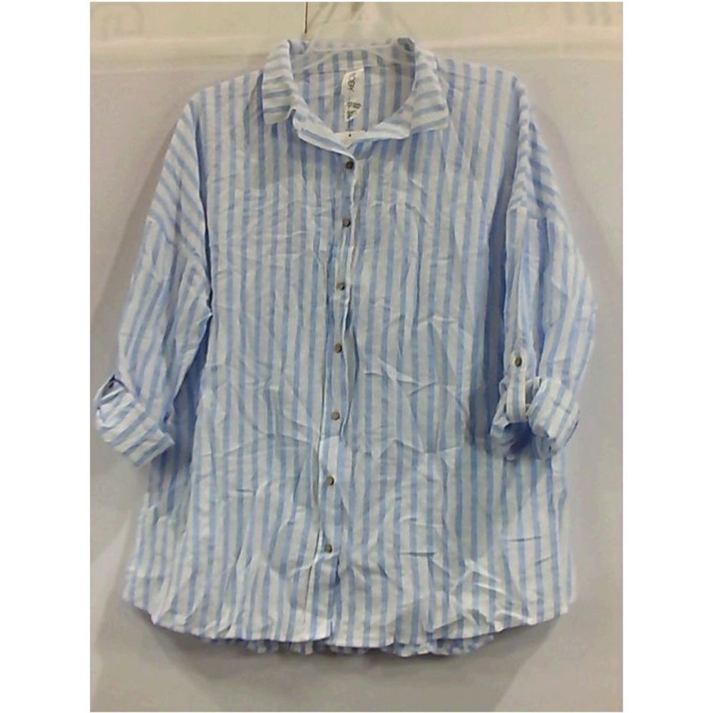Cotton-on Body Womens SWING BEACH SHIRT Regular 3/4, MultiColor, Size Large